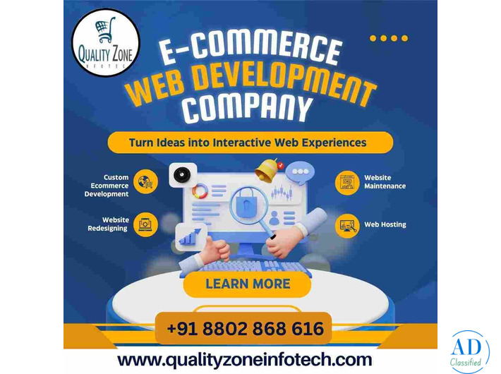 What services does an eCommerce website development company provide?