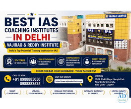 Best IAS coaching institutes in Delhi- Vajirao &amp; Reddy Institute