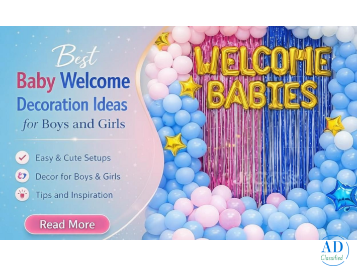 welcome baby decoration at home in Ghaziabad