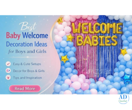 welcome baby decoration at home in Ghaziabad