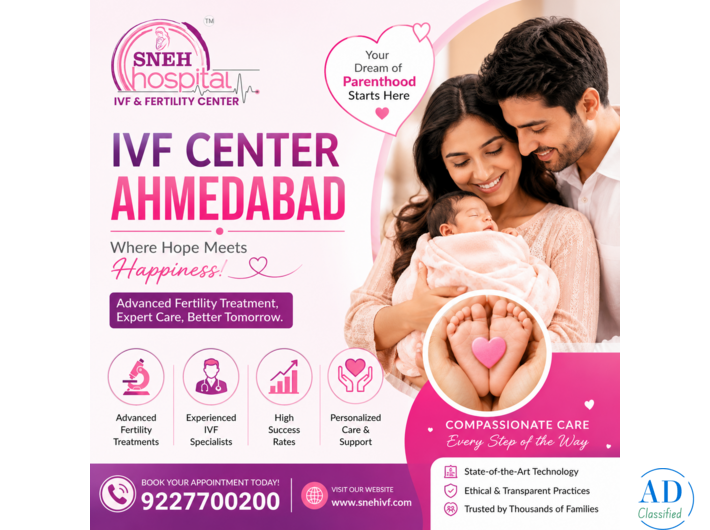 IVF Center Ahmedabad | Advanced Fertility Treatment & IVF Specialists | Sneh IVF