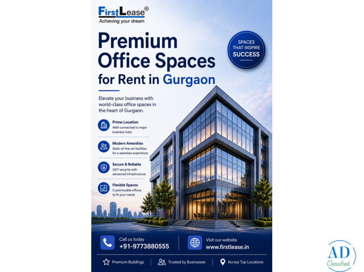 Discover Growth Opportunities with Office Space for Rent in Gurgaon