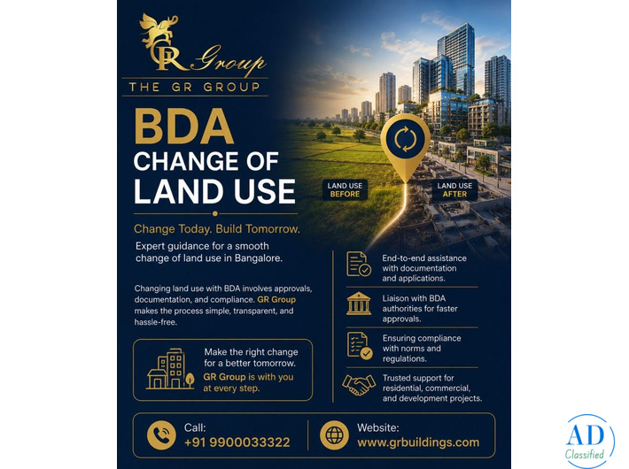 BDA change of land use in bangalore