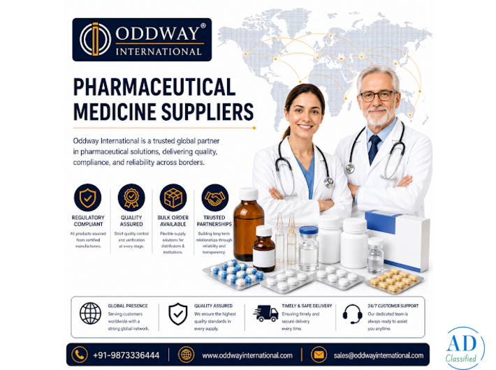 Pharmaceutical Medicine Suppliers - Oddway International