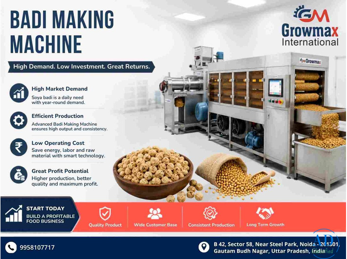 Advanced Badi Making Machine for Profitable Food Manufacturing