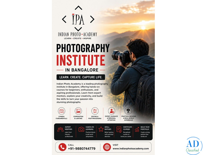 photography institute in Bangalore