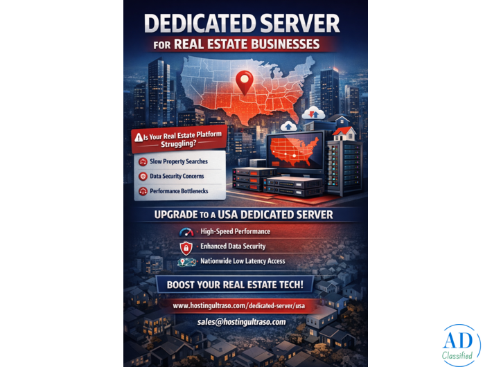 Dedicated Server for Real Estate Businesses | USA Dedicated Server