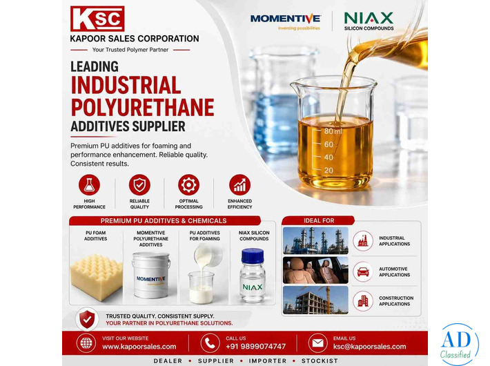Kapoor Sales Corporation – Leading Industrial Polyurethane Additives Supplier