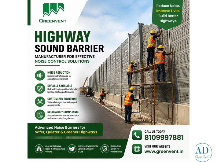 Highway Sound Barrier Manufacturer for Effective Noise Control Solutions