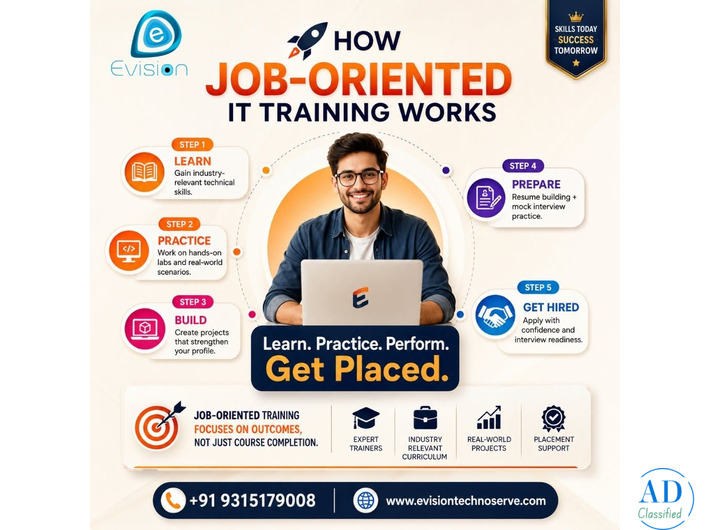 Know How Job-Oriented IT Training Works - Evision Technoserve