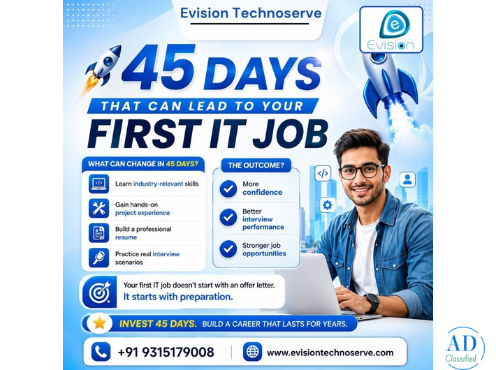 45 Days That Can Lead to Your First IT Job - Evision Technoserve