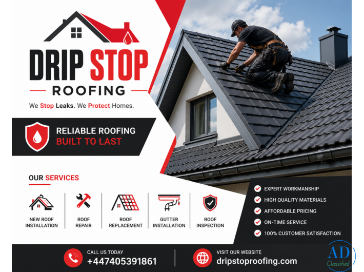 Roofing Services in Slough | New Roof Installation | DripStop Roofing