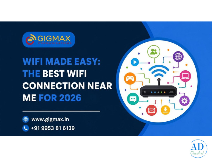 Best WiFi Connection Near Me – Fast & Reliable Internet by GIGMAX