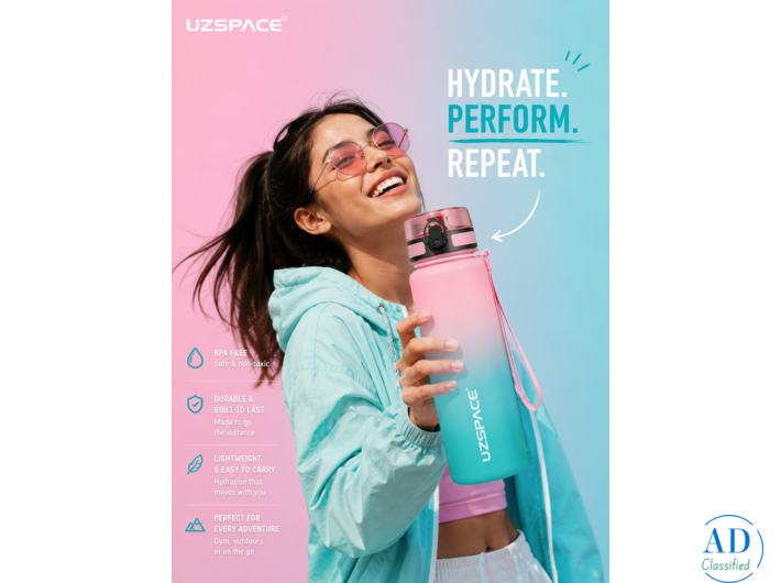 💧 UZSPACE — the reminder sitting on your desk.