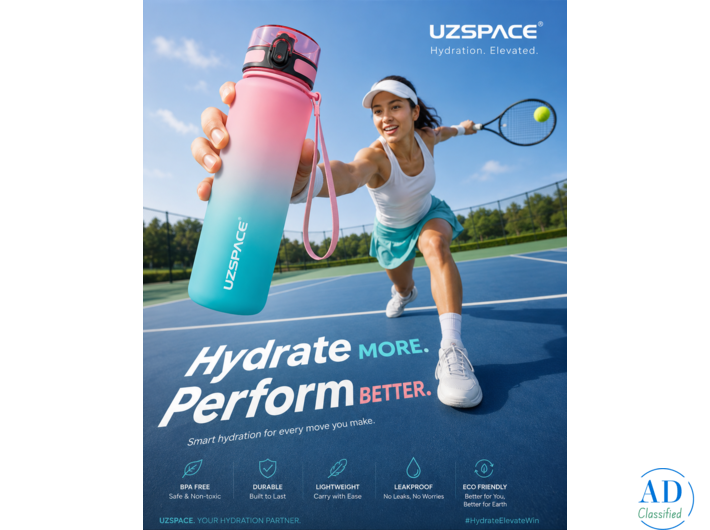 💧 UZSPACE — the reminder sitting on your desk.