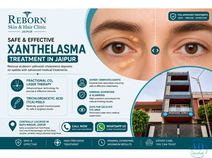 Xanthelasma Treatment in Jaipur for Eyelid Cholesterol Deposits