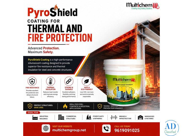 Pryroshield Coating for Metal and Structural Surfaces