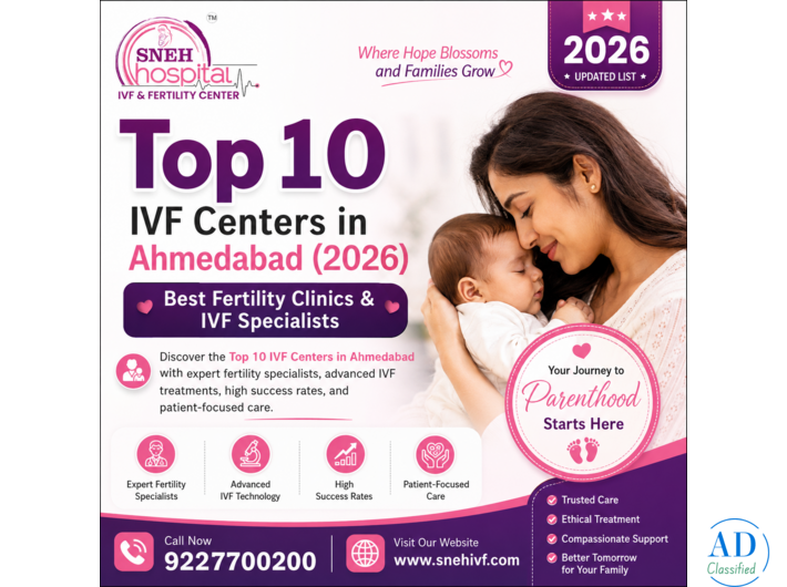 Top 10 IVF Centers in Ahmedabad  ) | Best Fertility Clinics & IVF Specialists