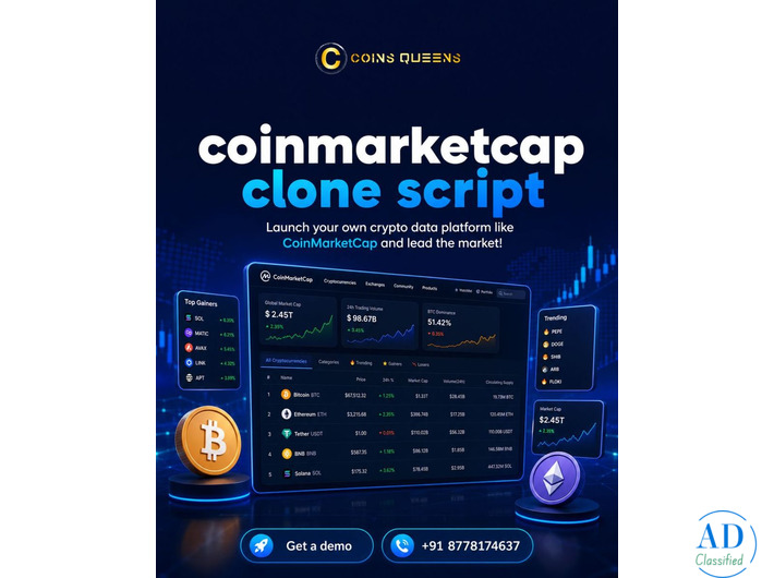 The Future of Crypto Market Intelligence with CoinMarketCap Clone Script