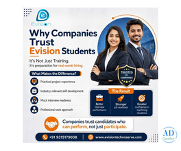 Why Companies Trust Evision Technoserve Students
