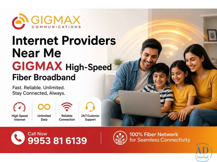 Internet Providers Near Me | GIGMAX High-Speed Fiber Broadband