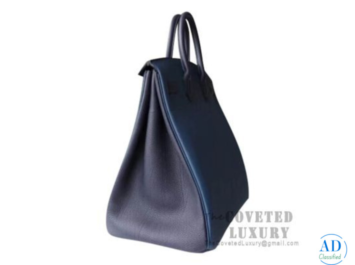 Hermes Birkin Hac 40 Bag 2Z Bieu Nuit And N7 Blue Tempete And 3P Blue Atoll Togo SHW Rating: 0%