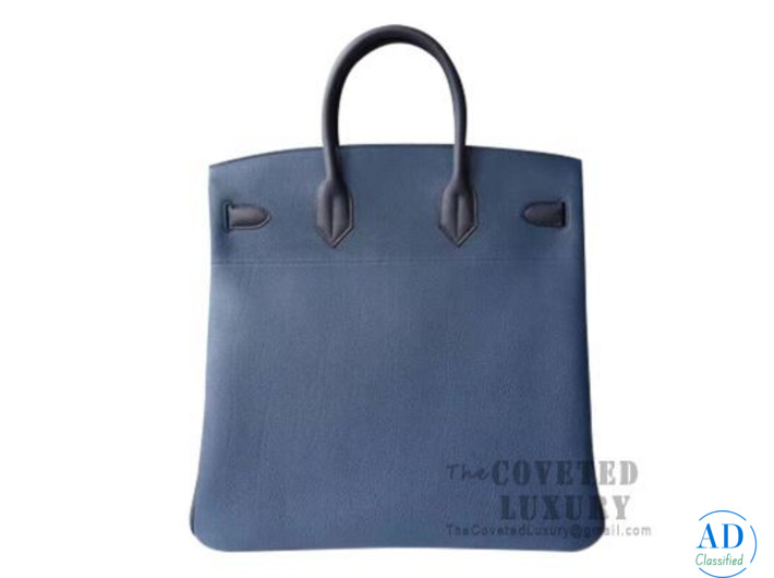 Hermes Birkin Hac 40 Bag 2Z Bieu Nuit And N7 Blue Tempete And 3P Blue Atoll Togo SHW Rating: 0%