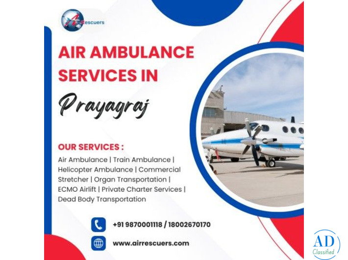 Premium Emergency Air Ambulance in Prayagraj