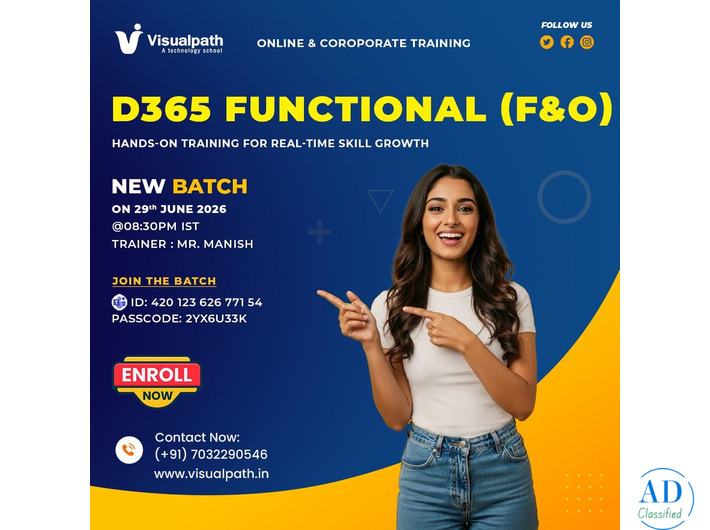 D365 Finance And Operations Training | Online New Batch