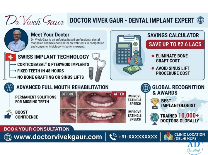 Doctor Vivek Gaur – Dental Implant Expert in Ghaziabad