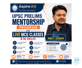 UPSC Prelims Mentorship Program with Live MCQ Classes in Delhi