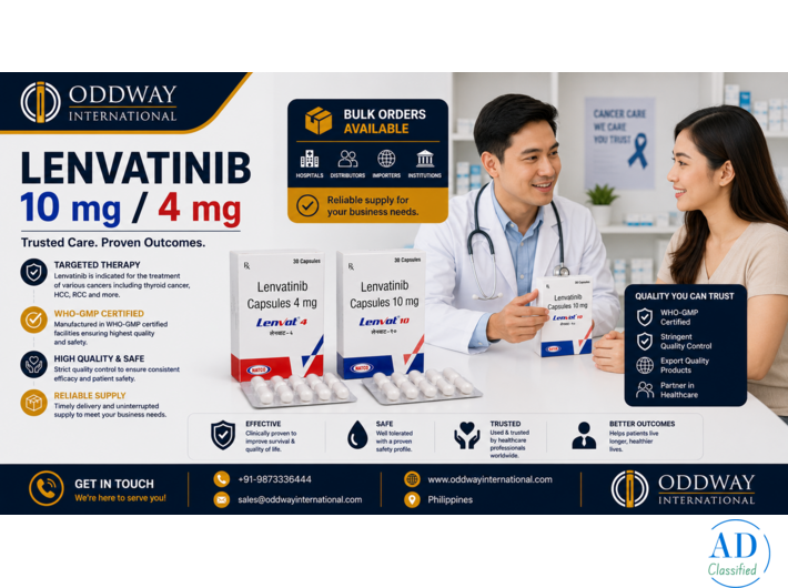 Lenvatinib Cost Philippines for B2B Bulk Supply - Oddway