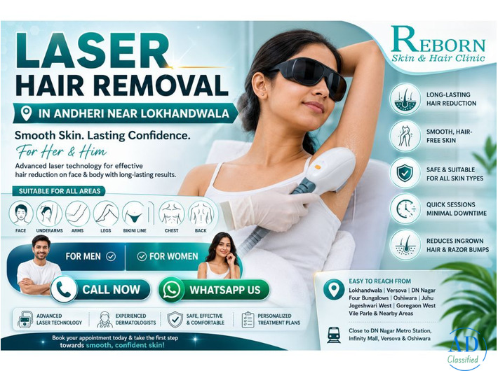 Laser Hair Removal in Andheri Near Lokhandwala