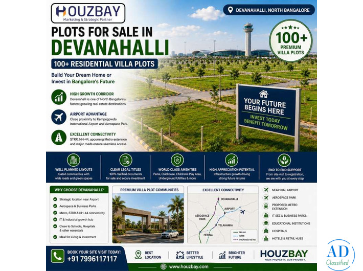 Plots for Sale in Devanahalli | 100+ Residential Villa Plots