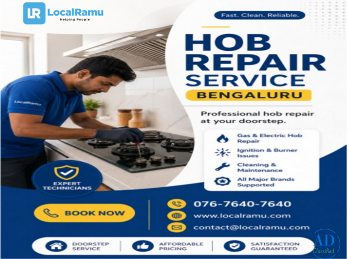 LocalRamu Fixes Every Hob Problem in Bengaluru within Same Day