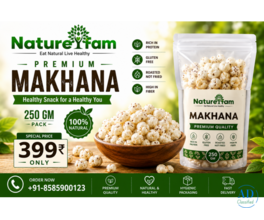 250 GM Makhana Price | Premium Roasted Phool Makhana Online – NatureFam