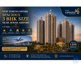 VVIP Yamuna Offers Spacious 3 BHK Size Near Jewar Airport