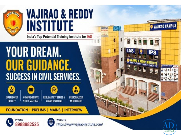 Best IAS Coaching in Delhi- Vajirao & Reddy Institute