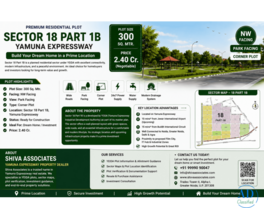 300 Sq. Mtr. NW Facing Corner Plot in Sector 18 Part 1B Yamuna Expressway
