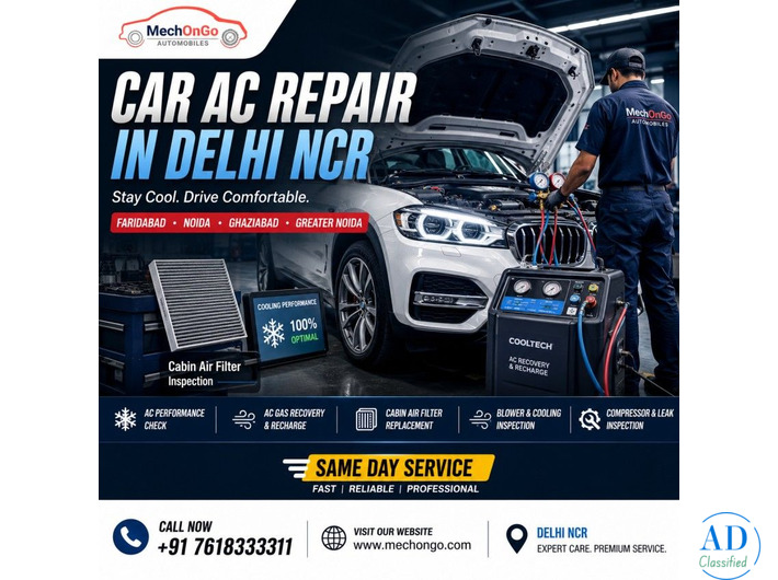 Car AC Repair in Delhi NCR — Noida | Ghaziabad | Faridabad