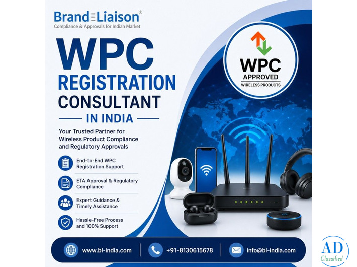 WPC Registration Consultant in India for Wireless Product