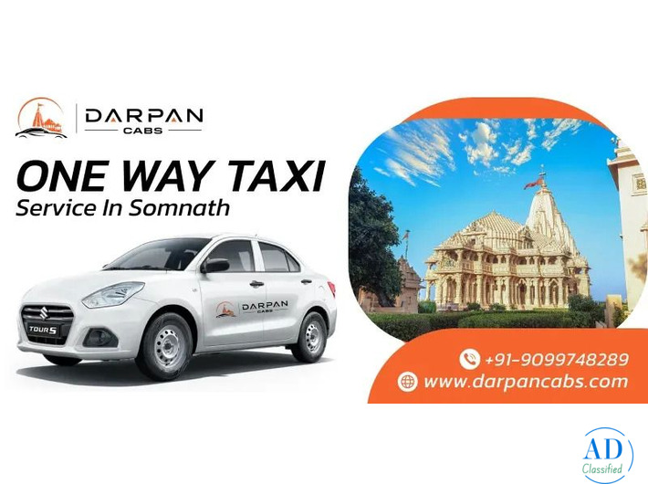 Comfortable One Way Taxi Service in Somnath 24/7