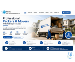Packers and movers website design