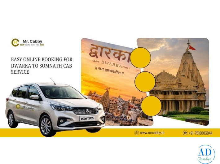Easy Online Booking for Dwarka to Somnath Cab Service