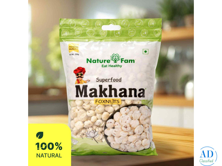 250 Gram Makhana Price | Premium Roasted & Raw Makhana Online – NatureFam