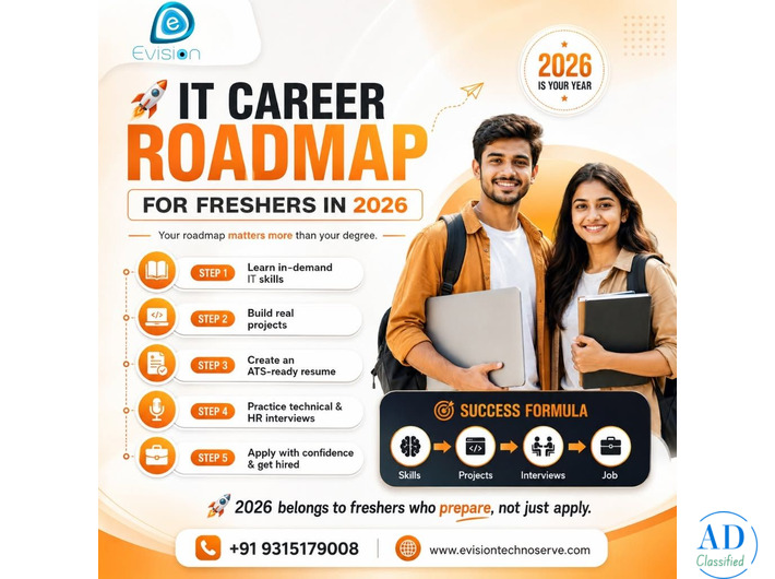 IT Career Roadmap for Freshers in   - Evision Technoserve