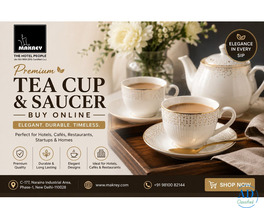 Elegant Tea Cup & Saucer Sets for Hotels, Cafés & Homes
