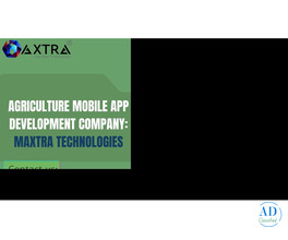 Agriculture Mobile App Development Services by Maxtra Technologies