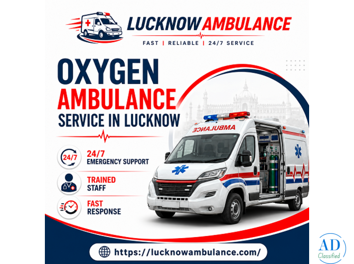 Oxygen Ambulance Service in Lucknow