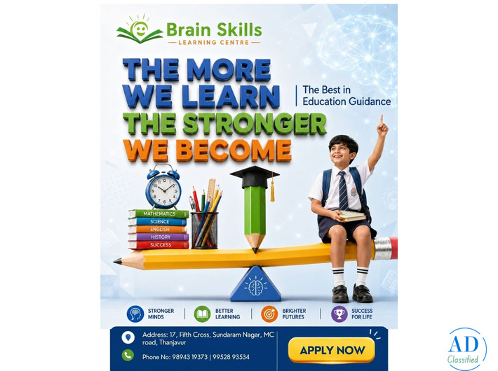 Brain Skills Learning Centre in Thanjavur
